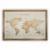 The World - mapa świata. Obraz w drewnie, 3D rozmiar: 64x44cm